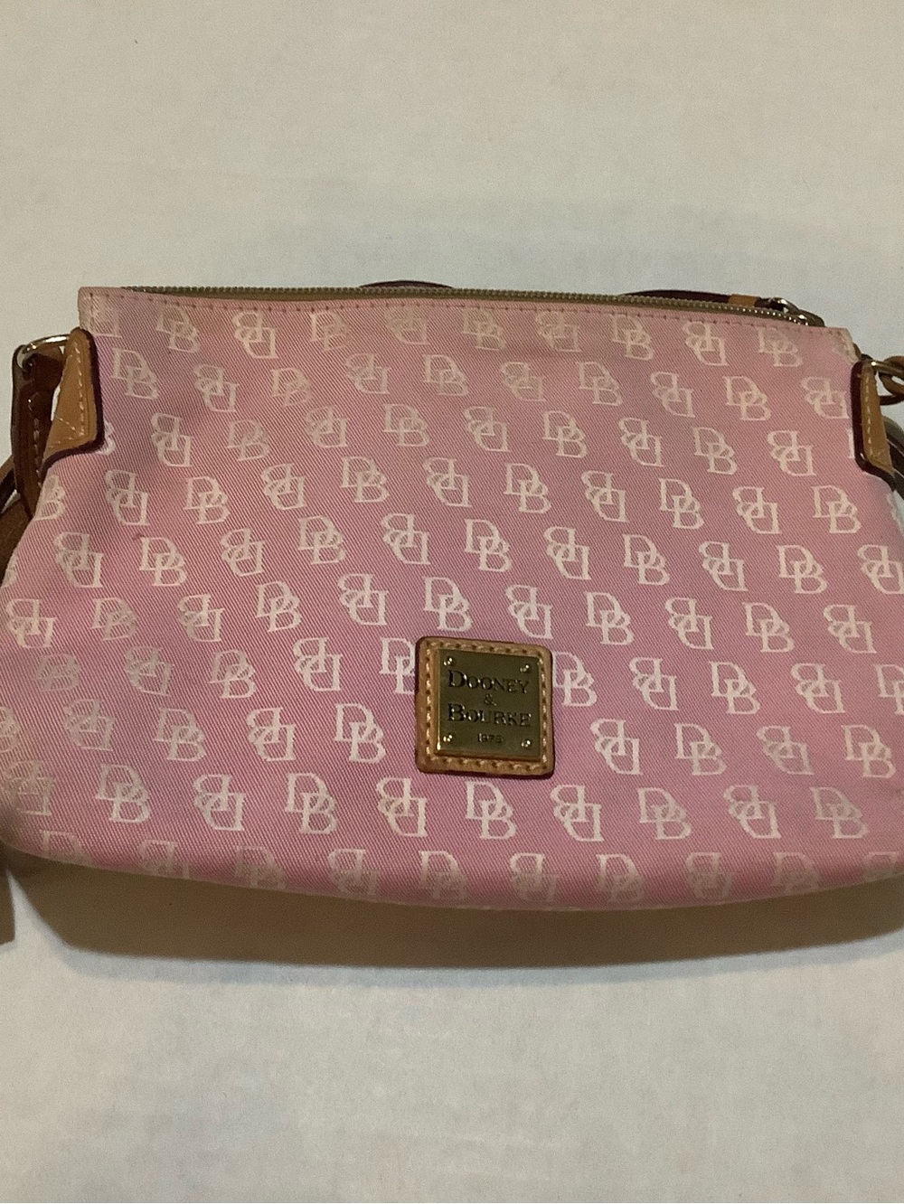Dooney & Bourke Pink Signature Crossbody Bag
